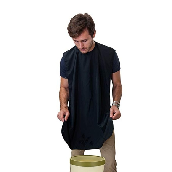 Beard Apron Hair Bib Catcher Shave Men Bathroom - Picture 2 of 3